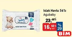 AGU BABY ISLAK HAVLU 56'LI